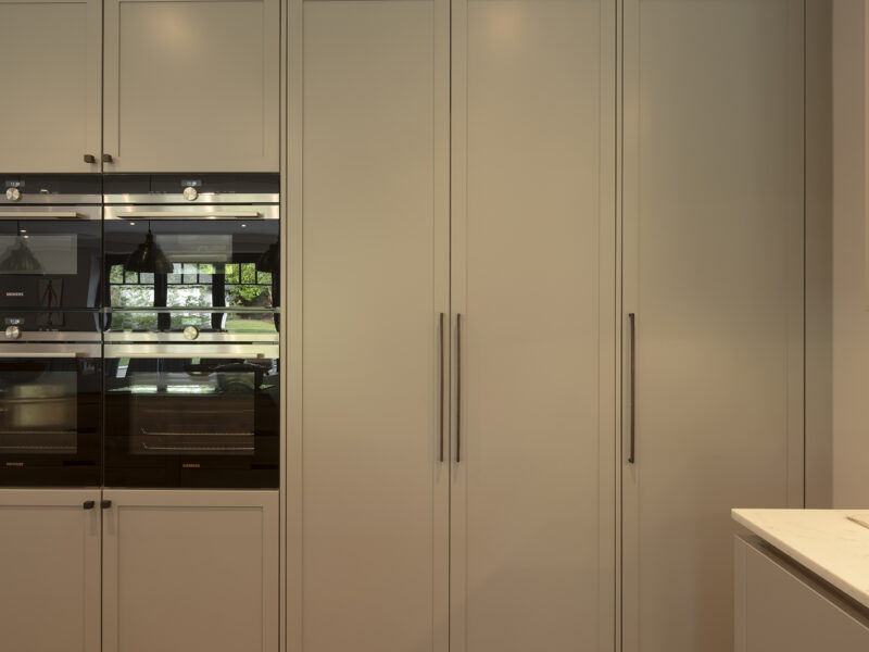 floor to ceiling cabinets - with timber floor