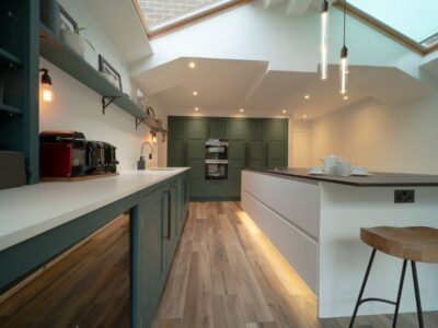 Green Eclectic style Kitchen